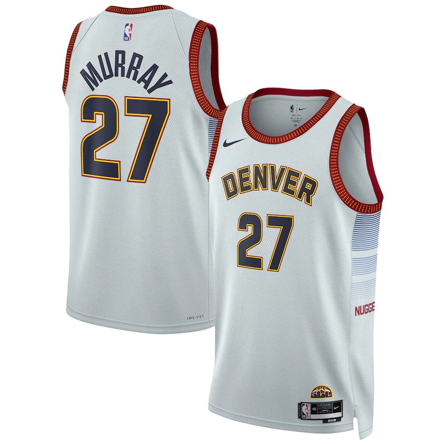 Men Denver Nuggets #27 Jamal Murray Nike Silver City Edition 2022-23 Swingman NBA Jersey->dallas mavericks->NBA Jersey